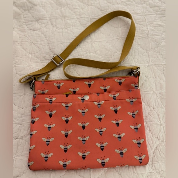 FOSSIL Bumble Bee Crossbody Messenger Shoulder Bag - Picture 1 of 10